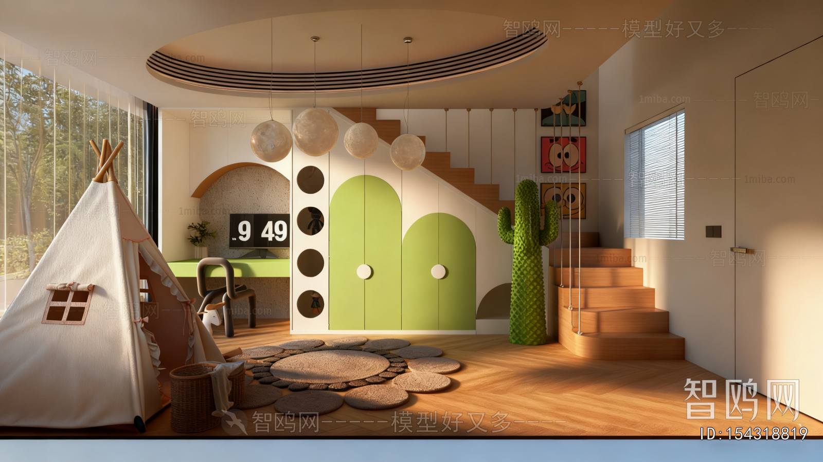 Modern Boy's Room And Son's Room