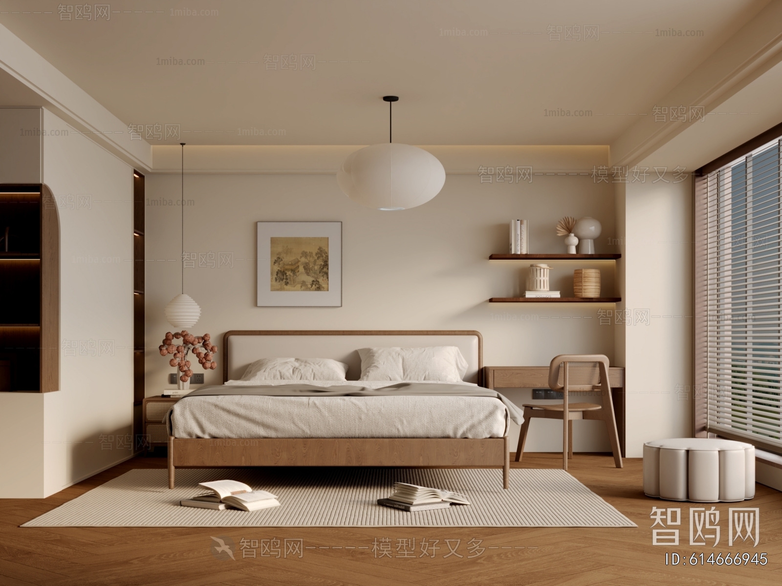 New Chinese Style Bedroom