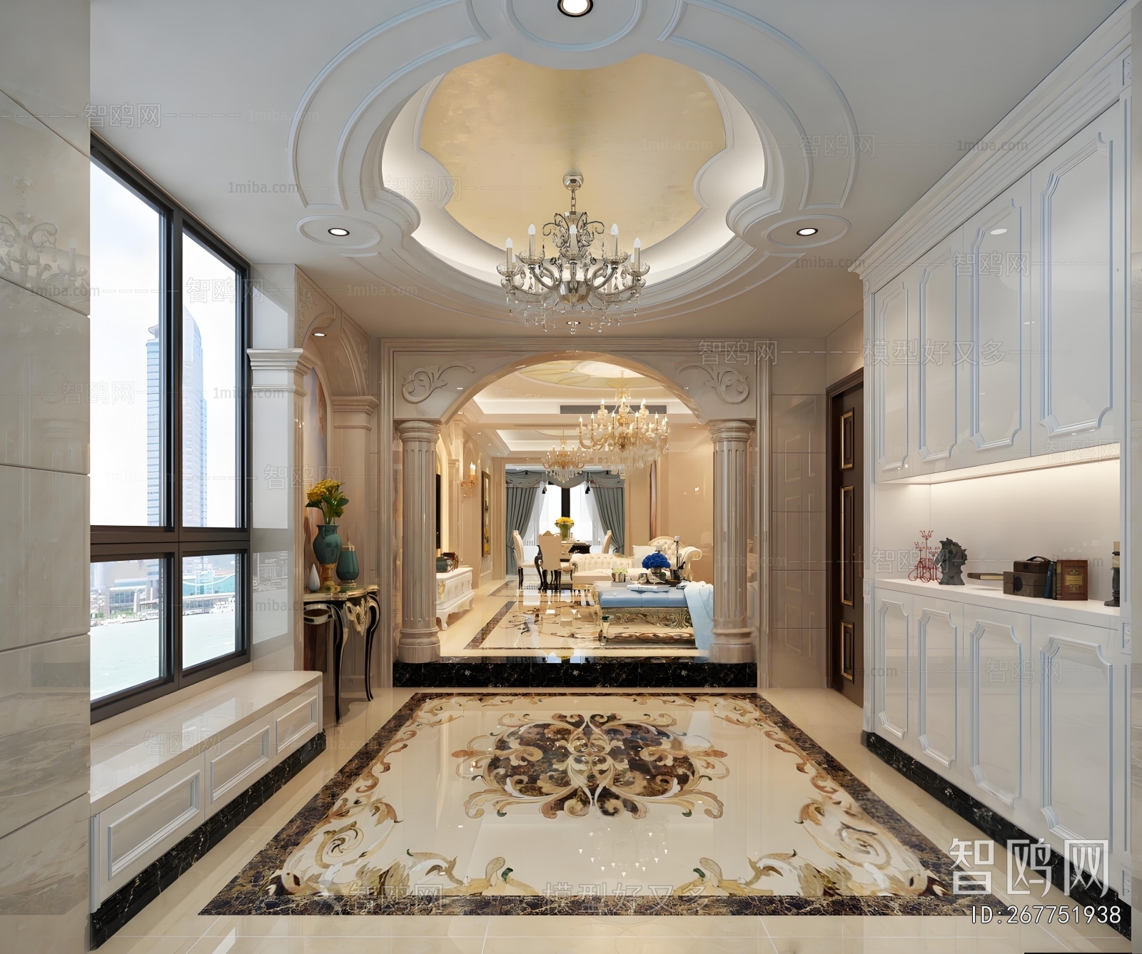 European Style Hallway