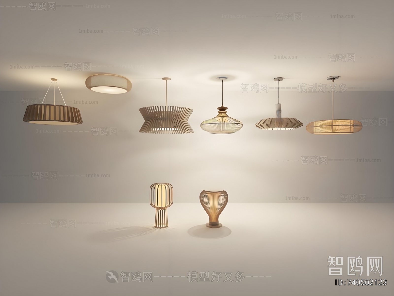 Wabi-sabi Style Table Lamp