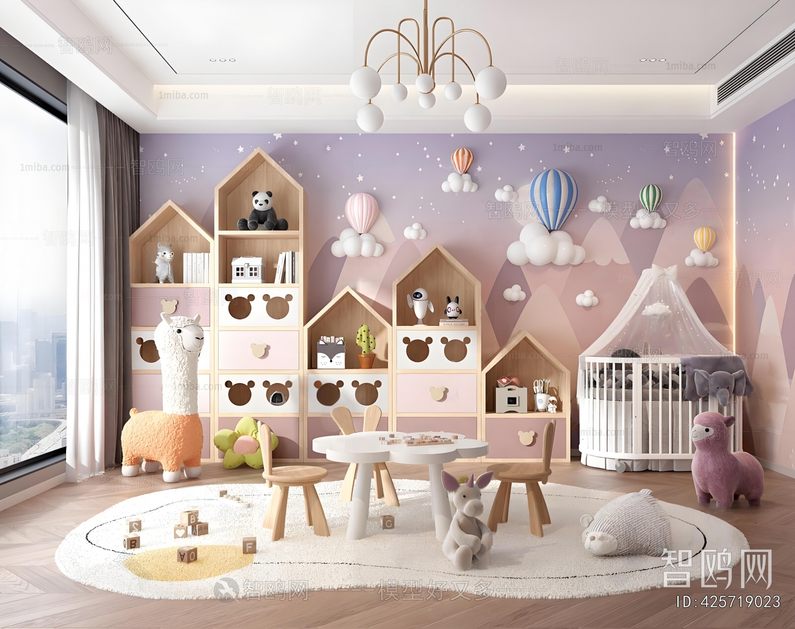 Modern Children's Room Activity Room