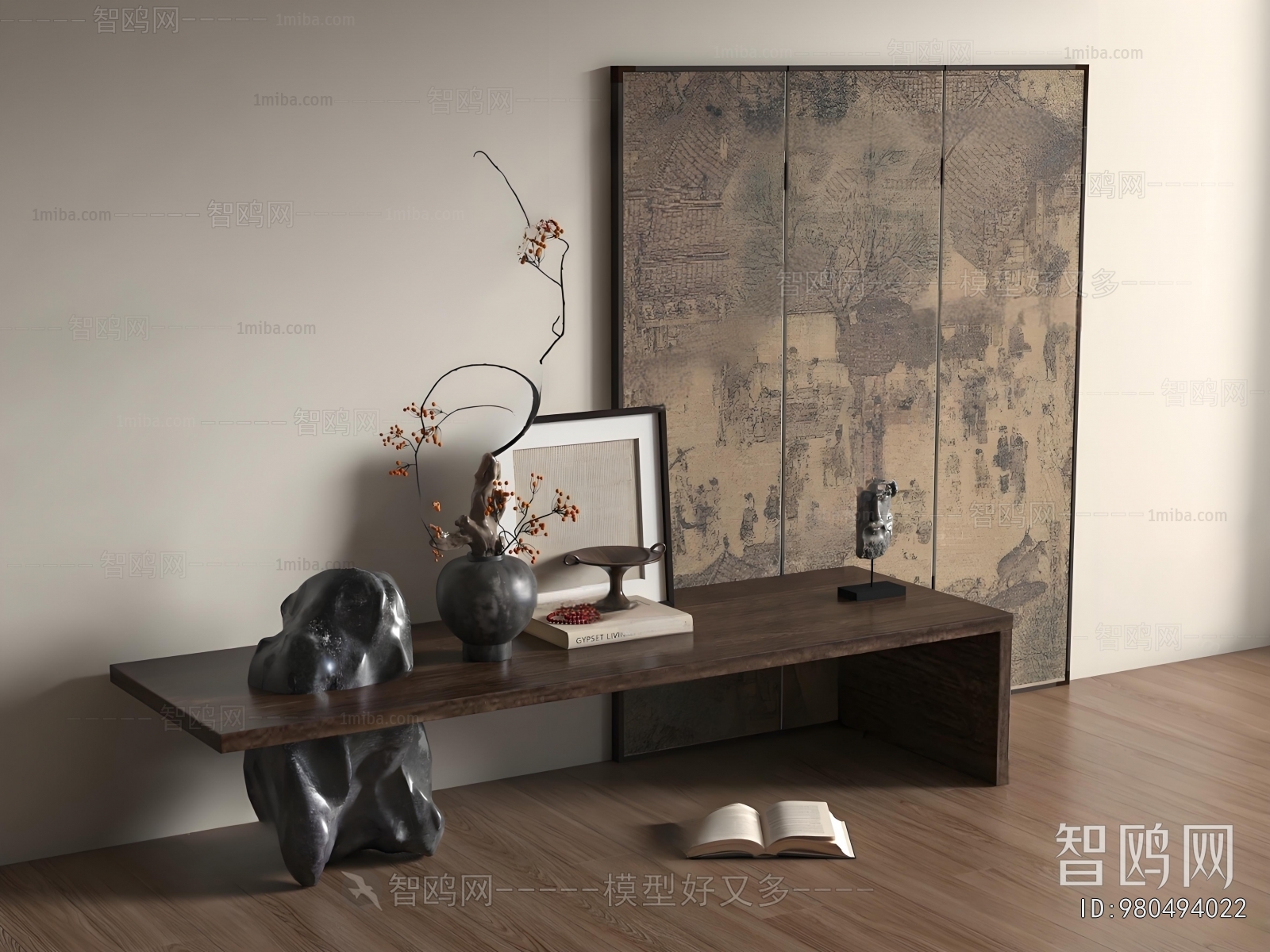 Wabi-sabi Style Console