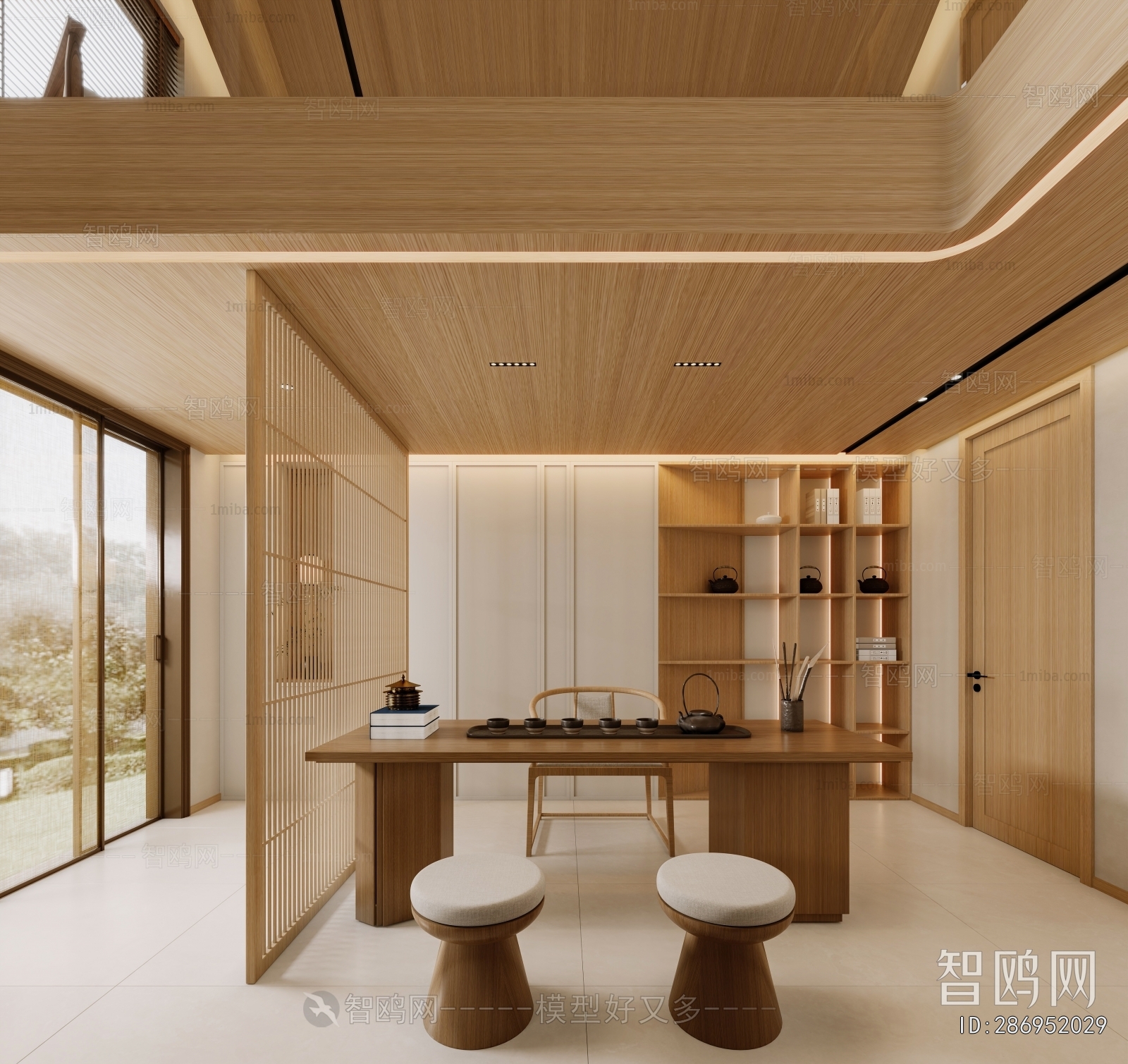 New Chinese Style A Living Room