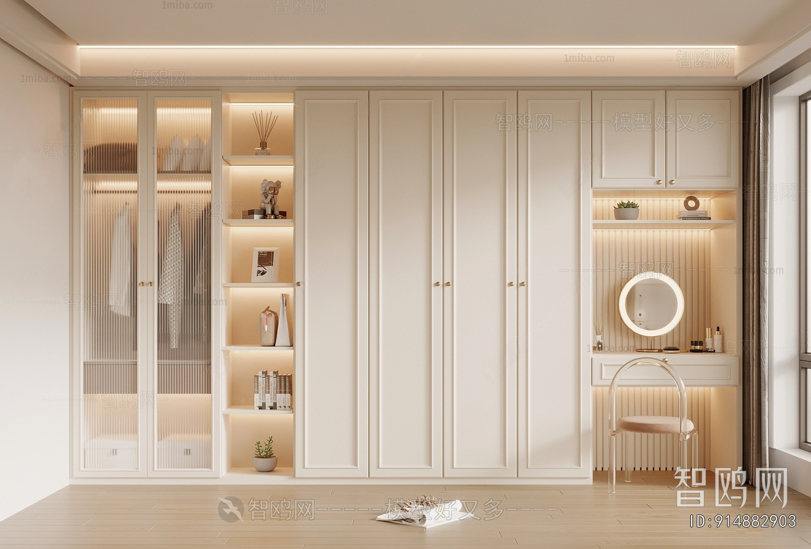 French Style Clothes Storage Area