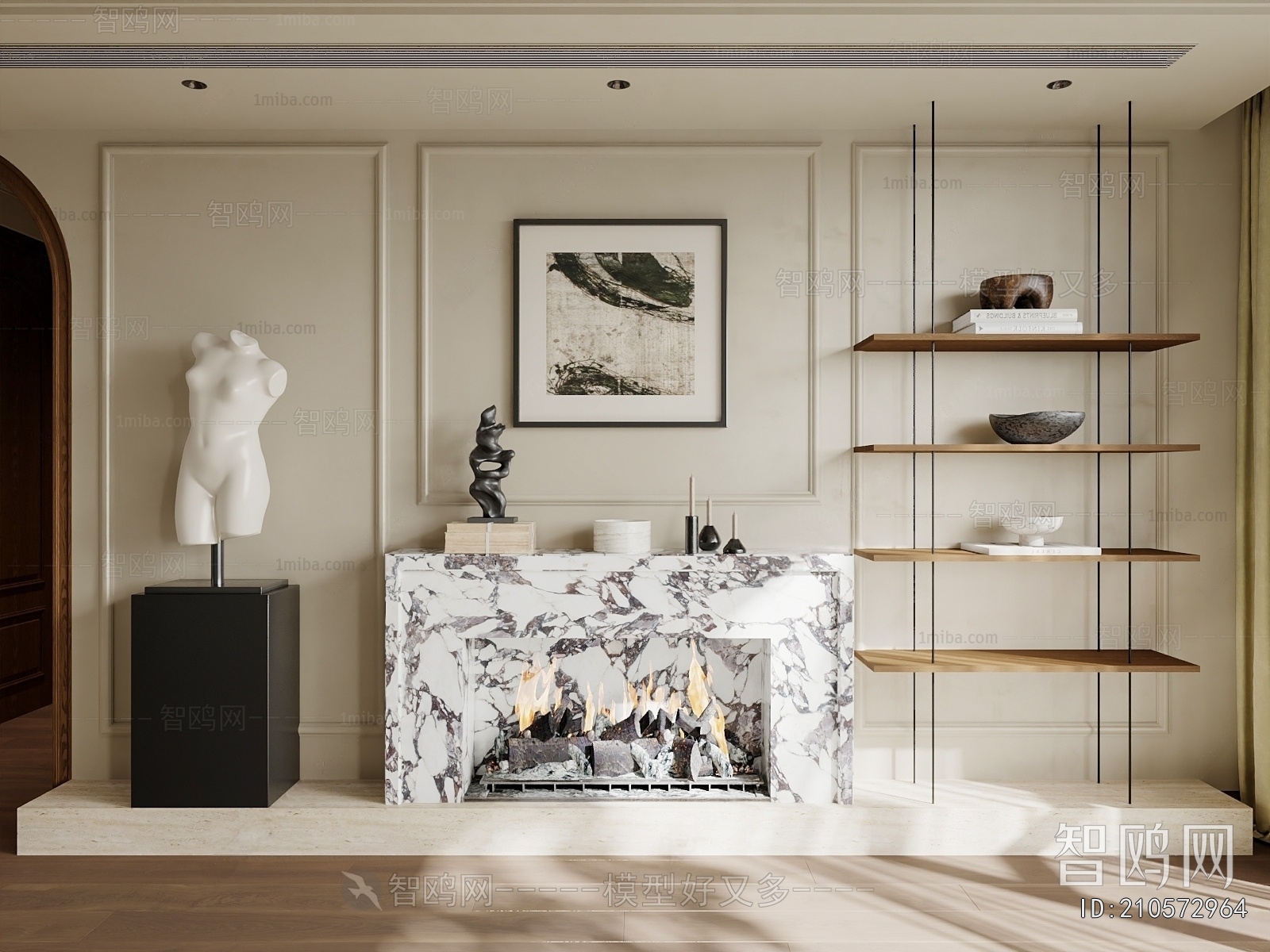 French Style TV Wall