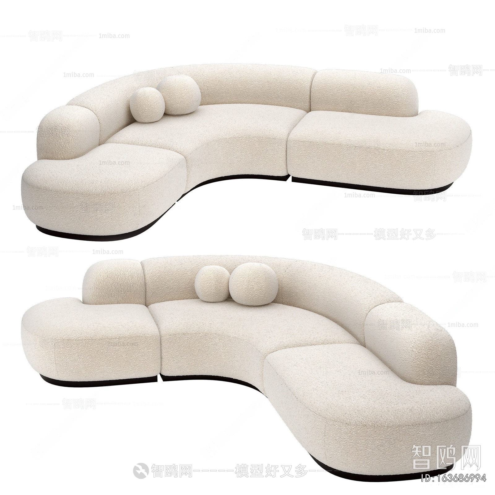 Modern Curved Sofa