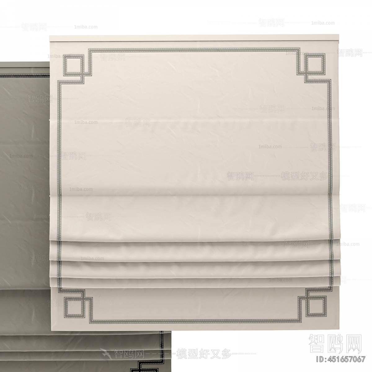 New Chinese Style Roman Curtain