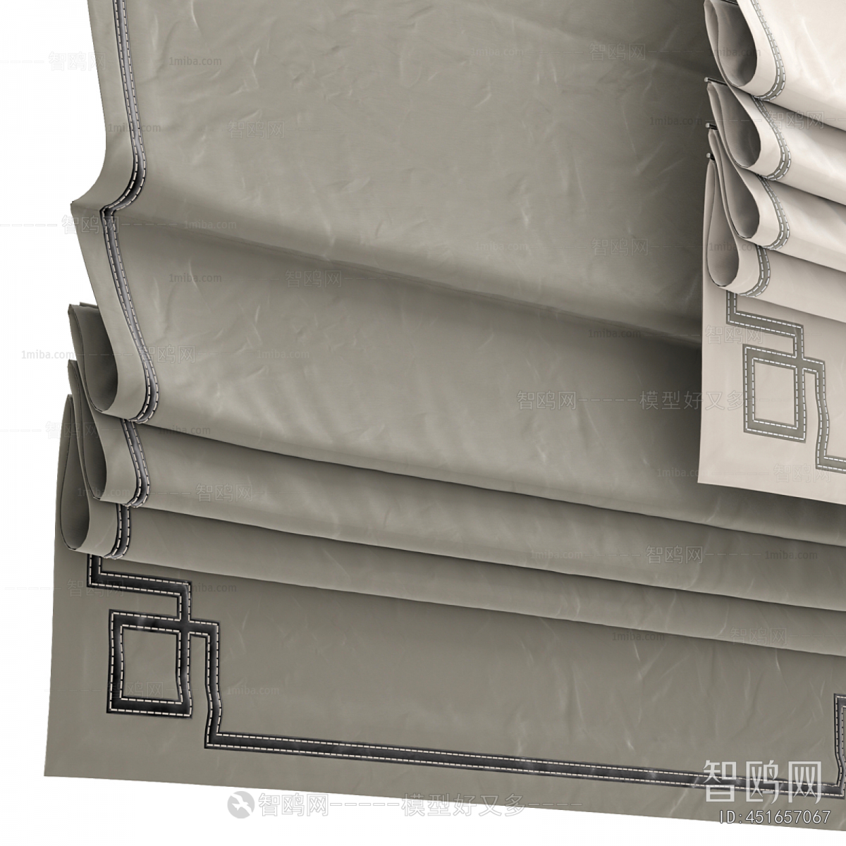 New Chinese Style Roman Curtain