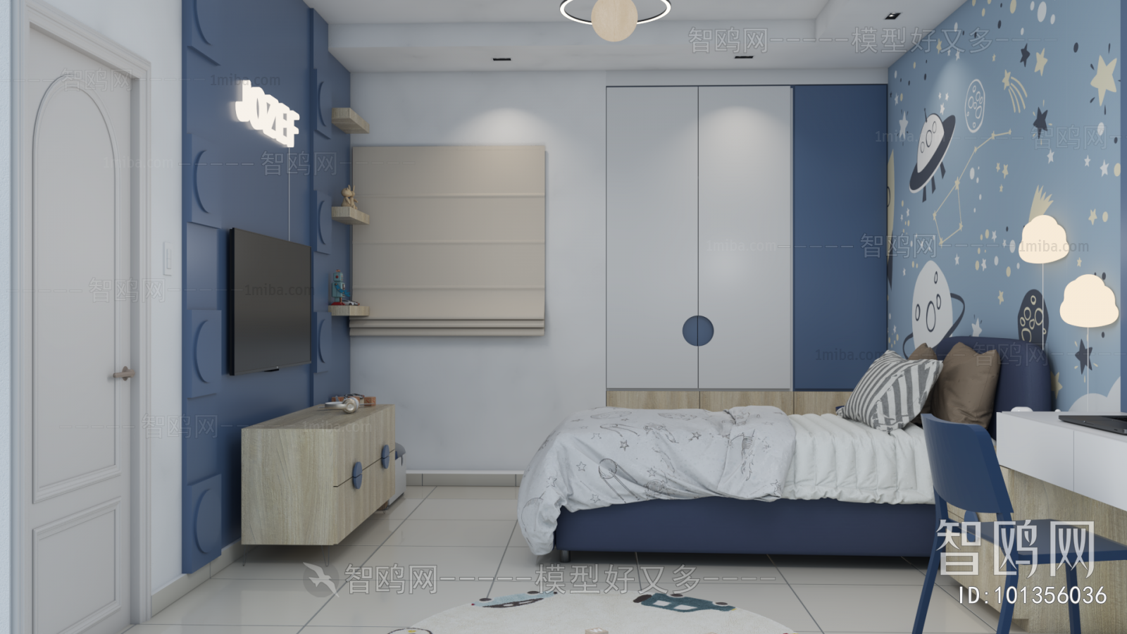 Modern Boy's Room And Son's Room