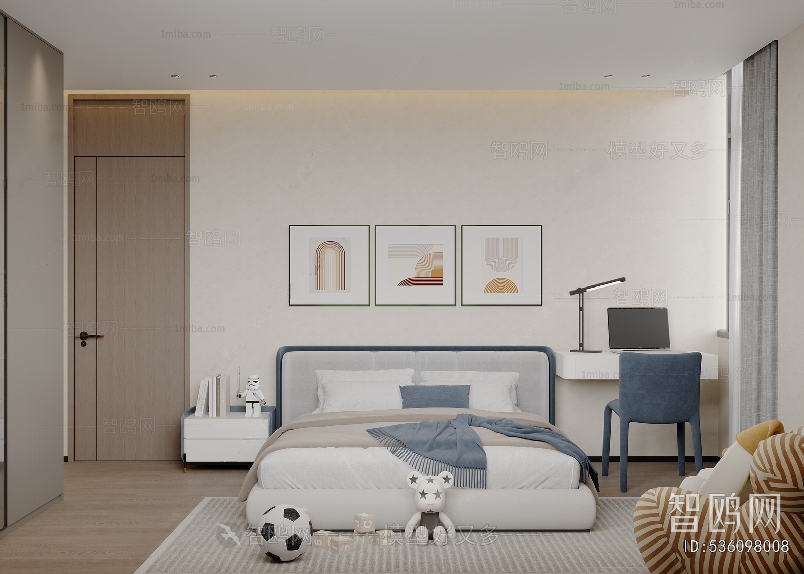 Modern Boy's Room And Son's Room