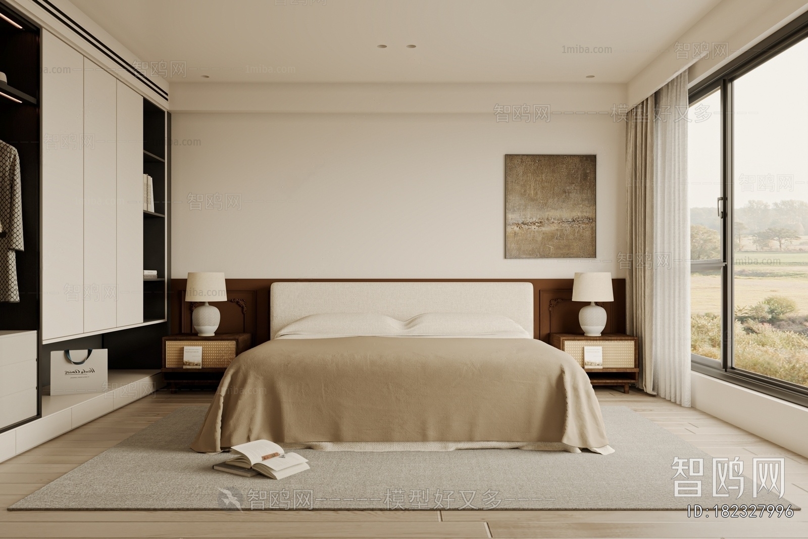 Wabi-sabi Style Bedroom