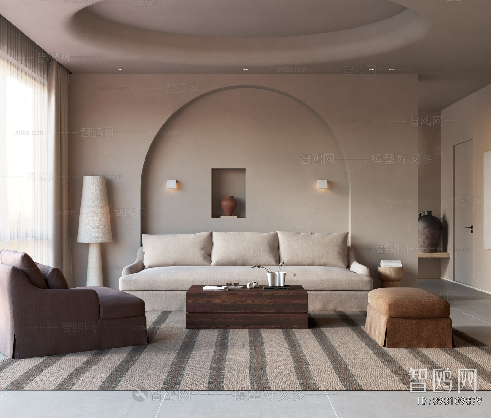 Wabi-sabi Style A Living Room