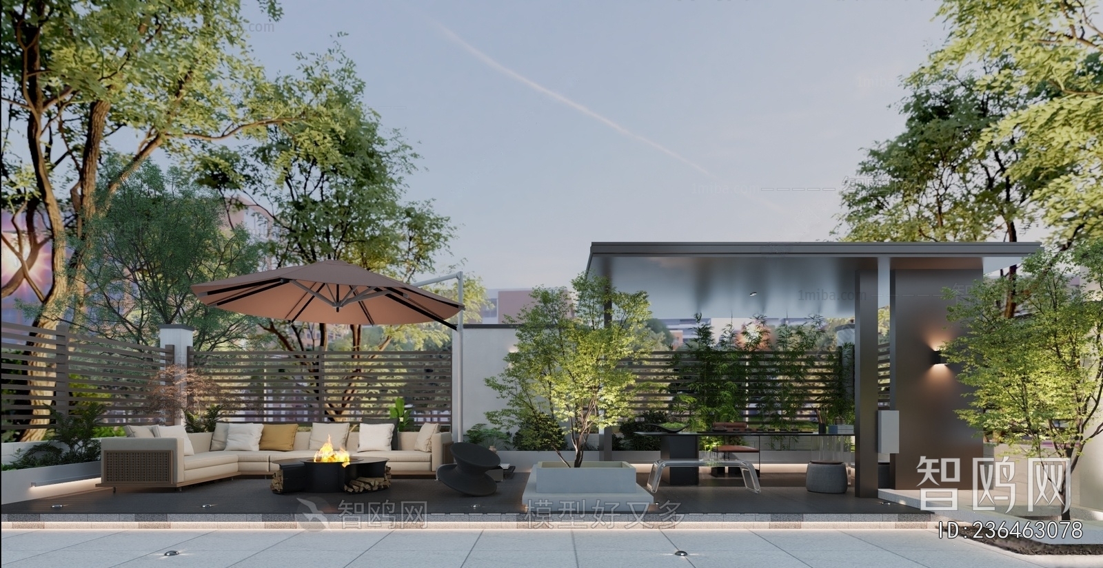 Modern Courtyard/landscape