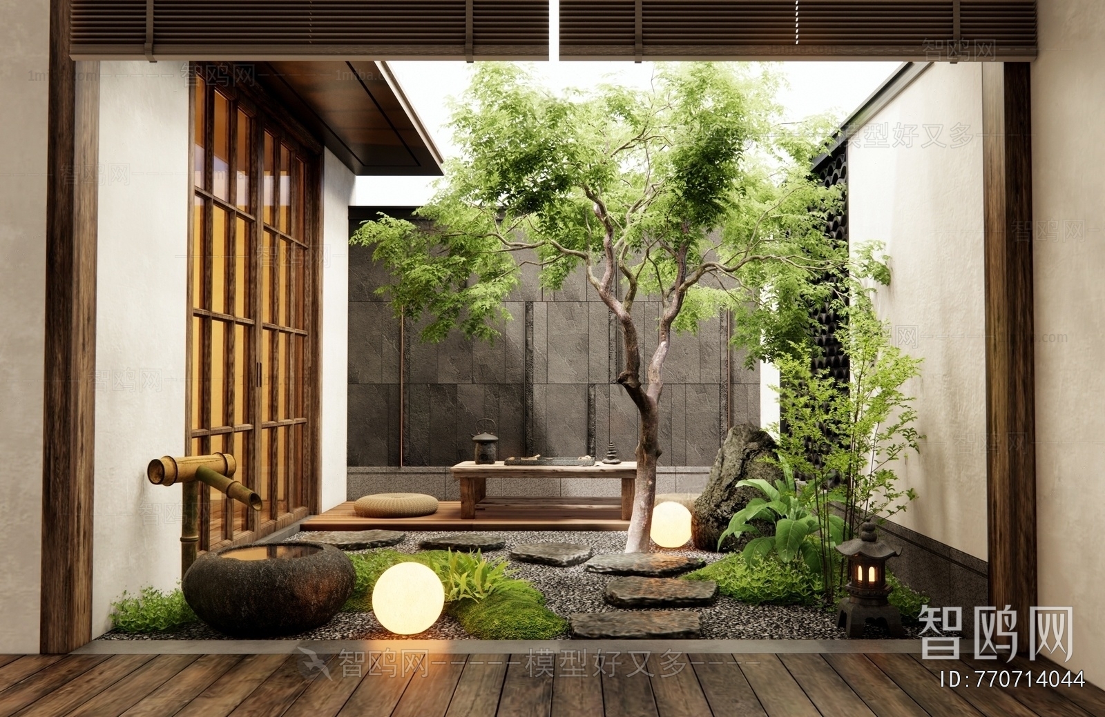 Japanese Style Courtyard/landscape