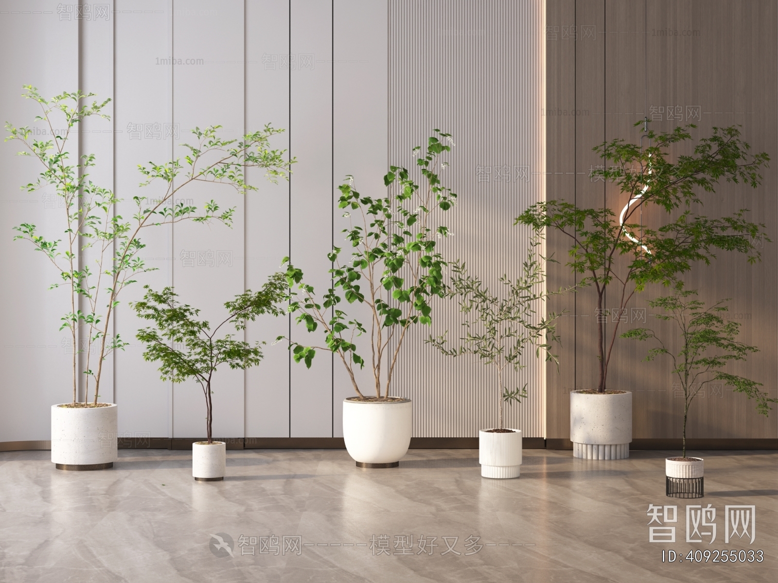 Modern Ground Green Plant Potted Plants