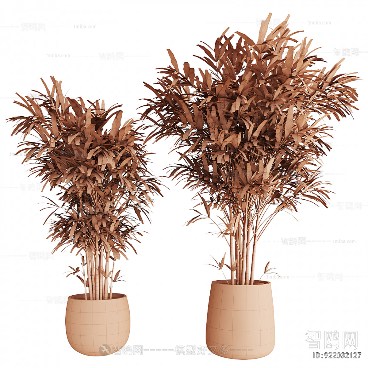 Modern Ground Green Plant Potted Plants