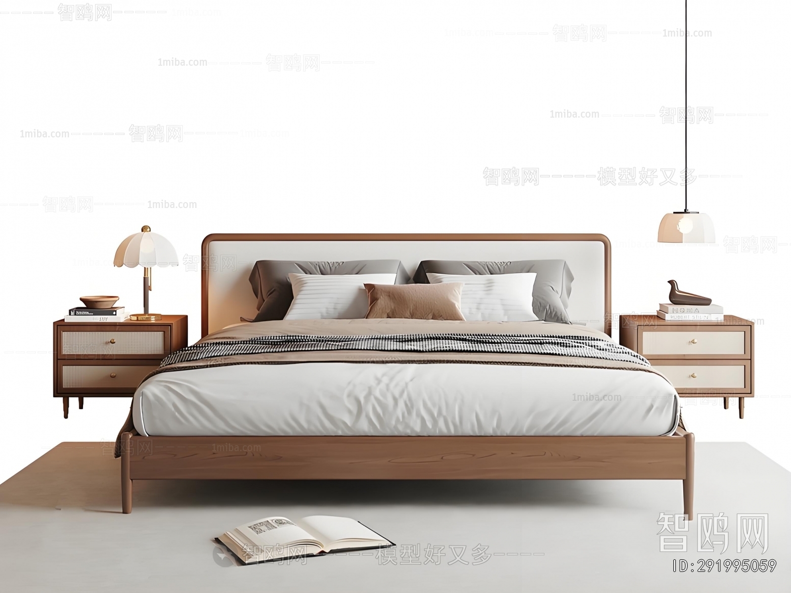 Wabi-sabi Style Double Bed