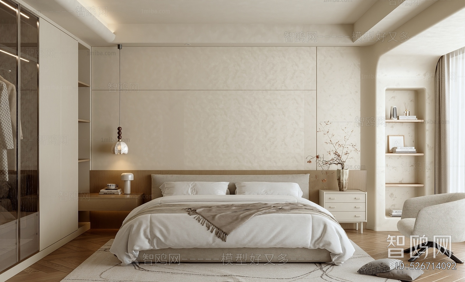 Wabi-sabi Style Bedroom