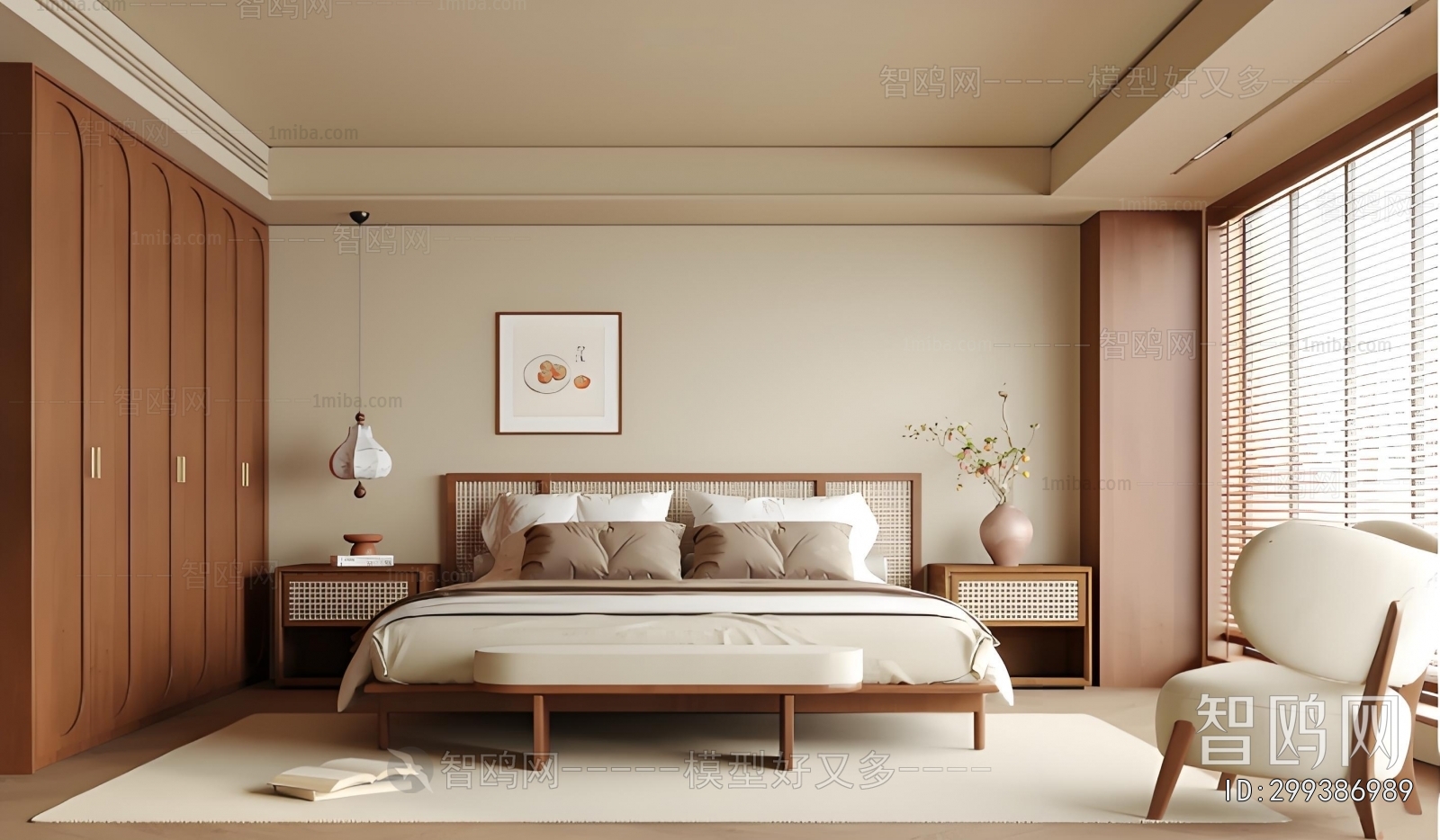 New Chinese Style Bedroom