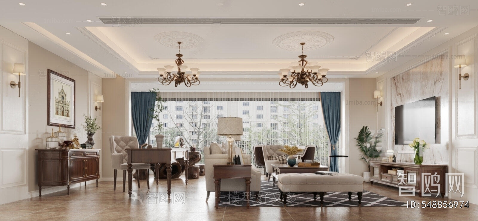 American Style A Living Room