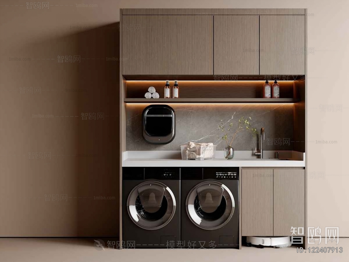 Modern Laundry Cabinet