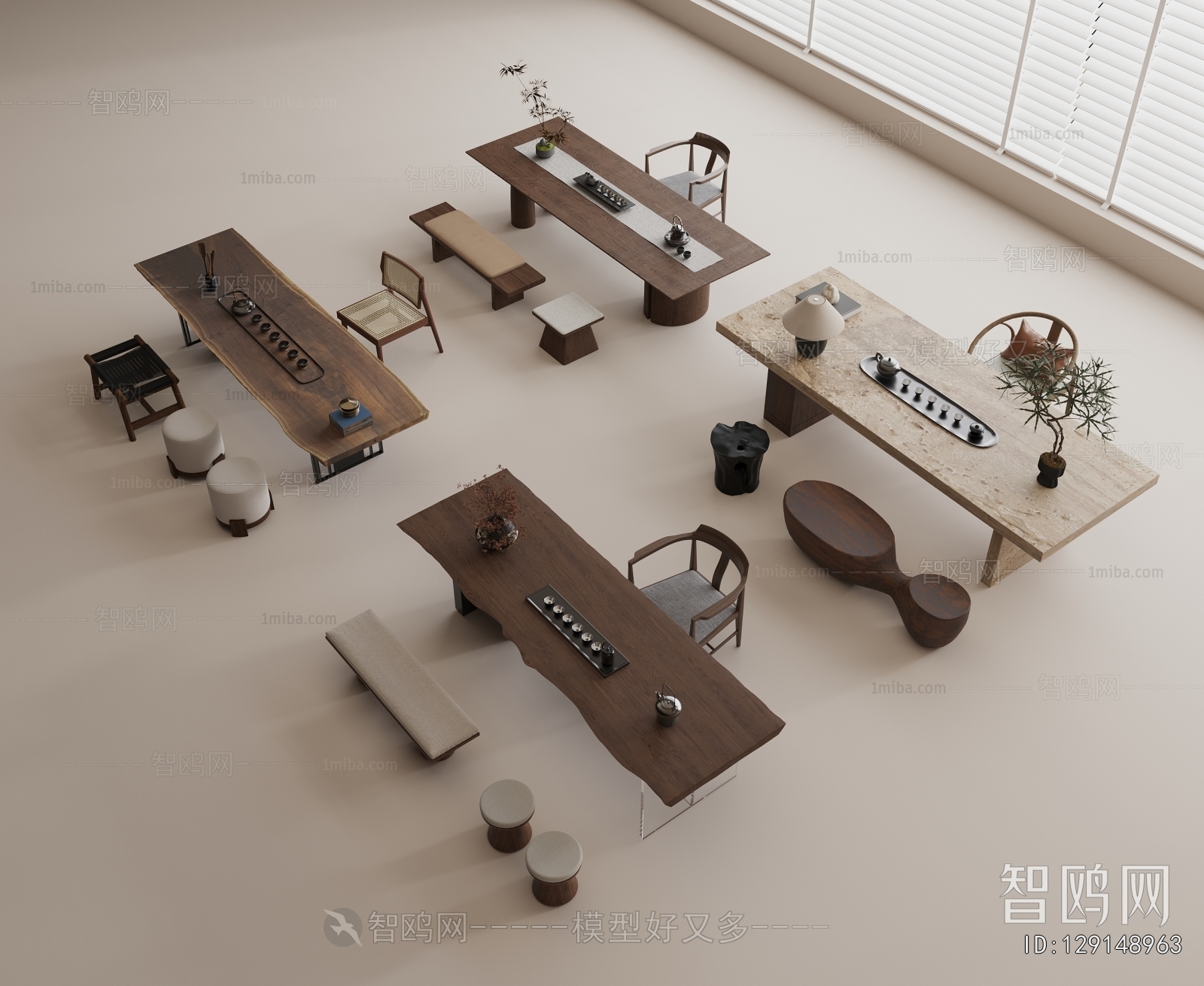 New Chinese Style Tea Tables And Chairs