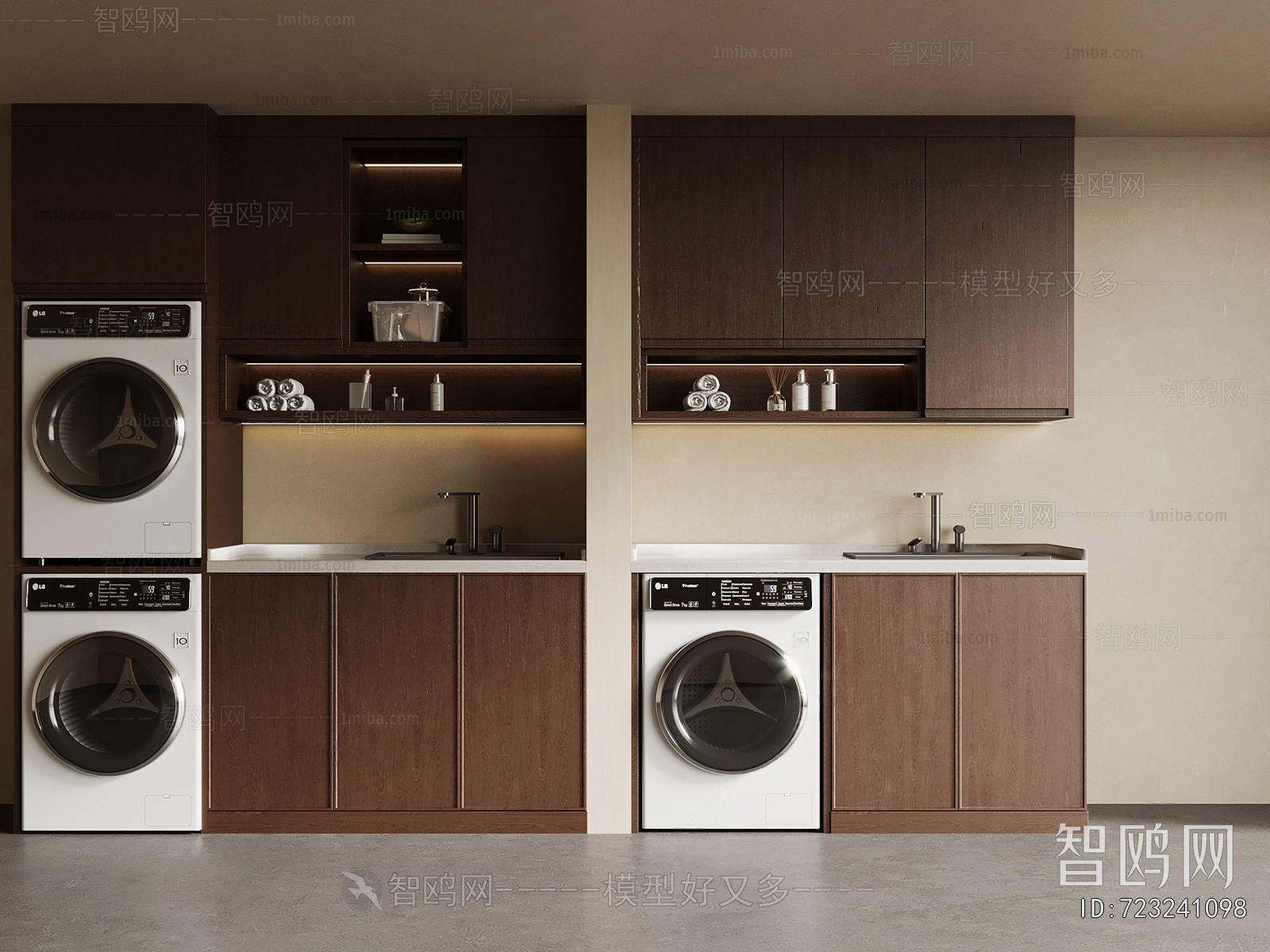Modern Laundry Cabinet