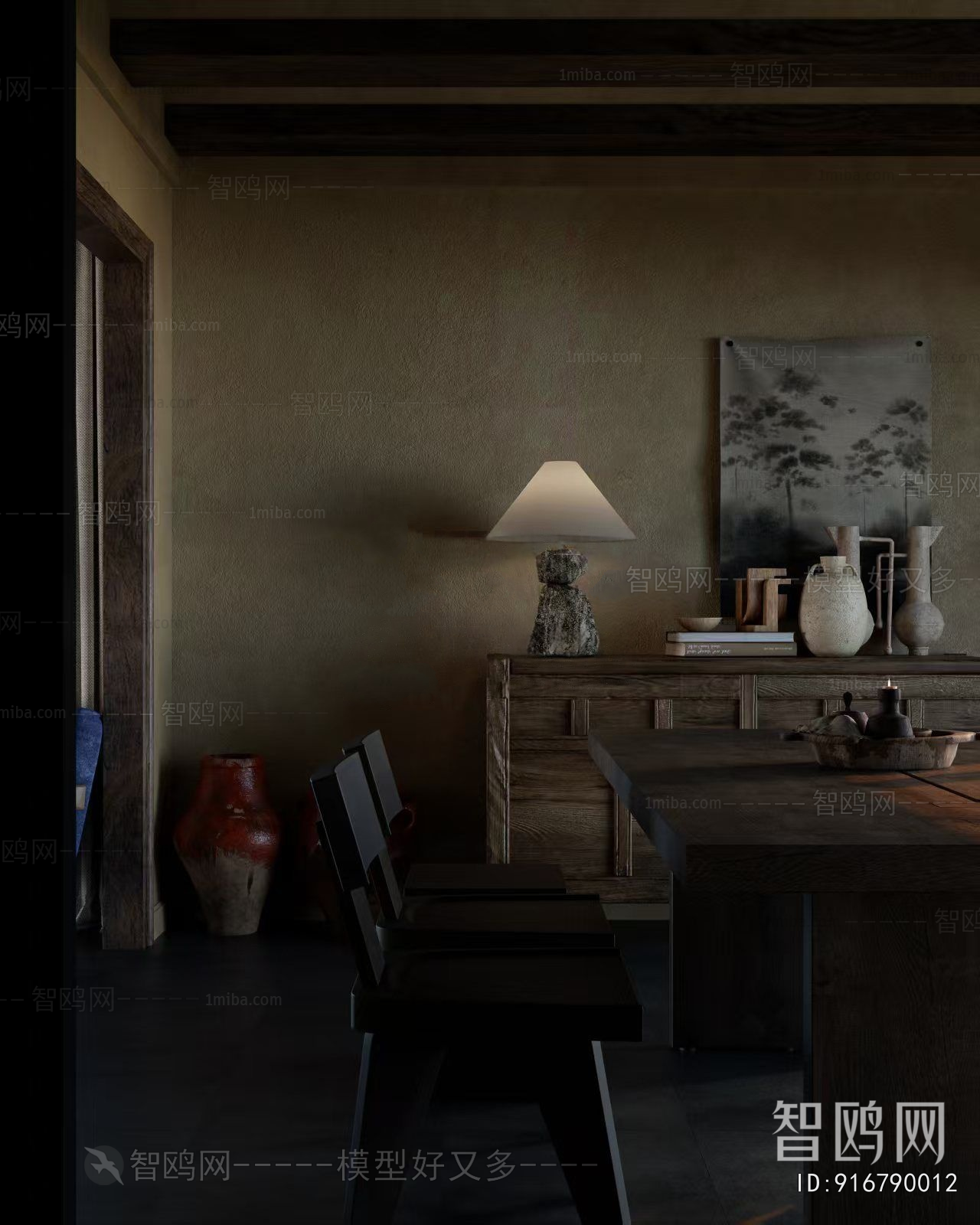 Wabi-sabi Style A Living Room