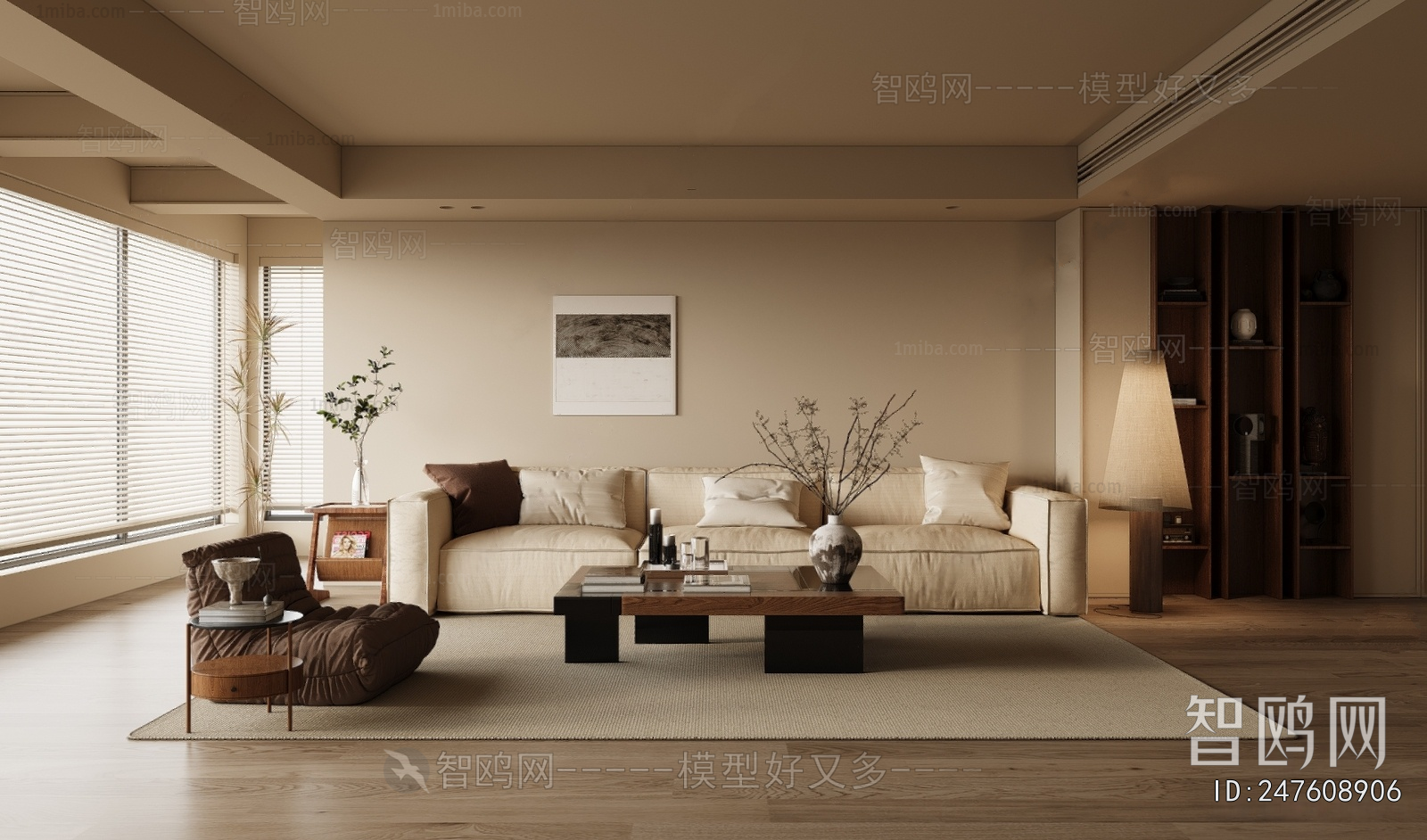 Wabi-sabi Style A Living Room