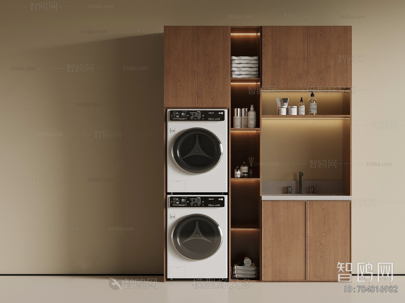 Modern Laundry Cabinet