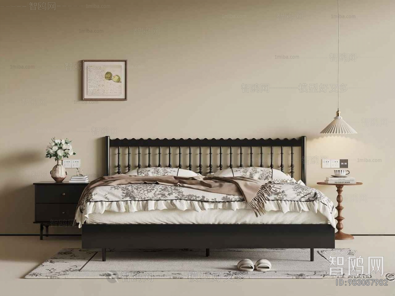 French Style Double Bed