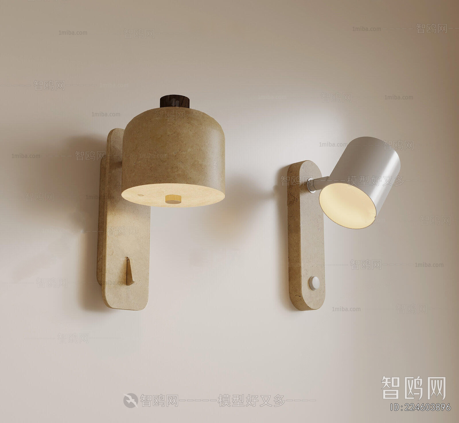 Wabi-sabi Style Wall Lamp