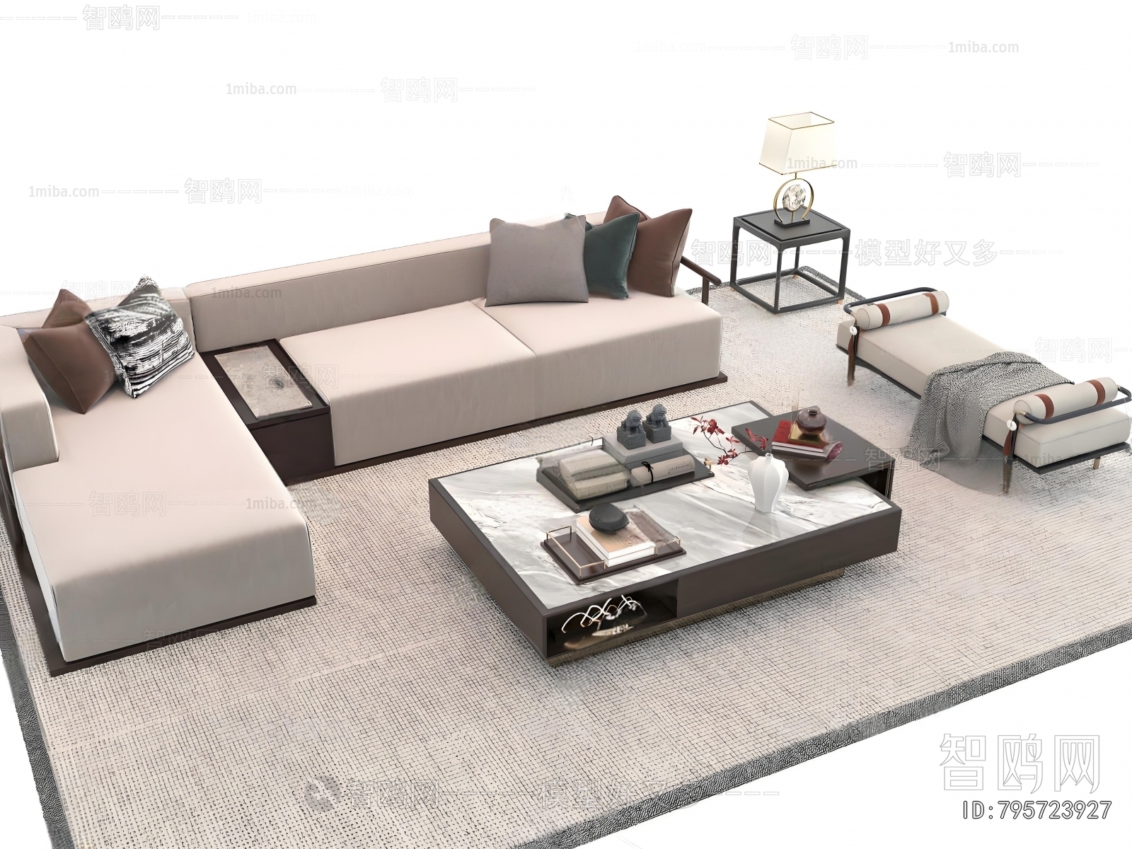 New Chinese Style Sofa Combination