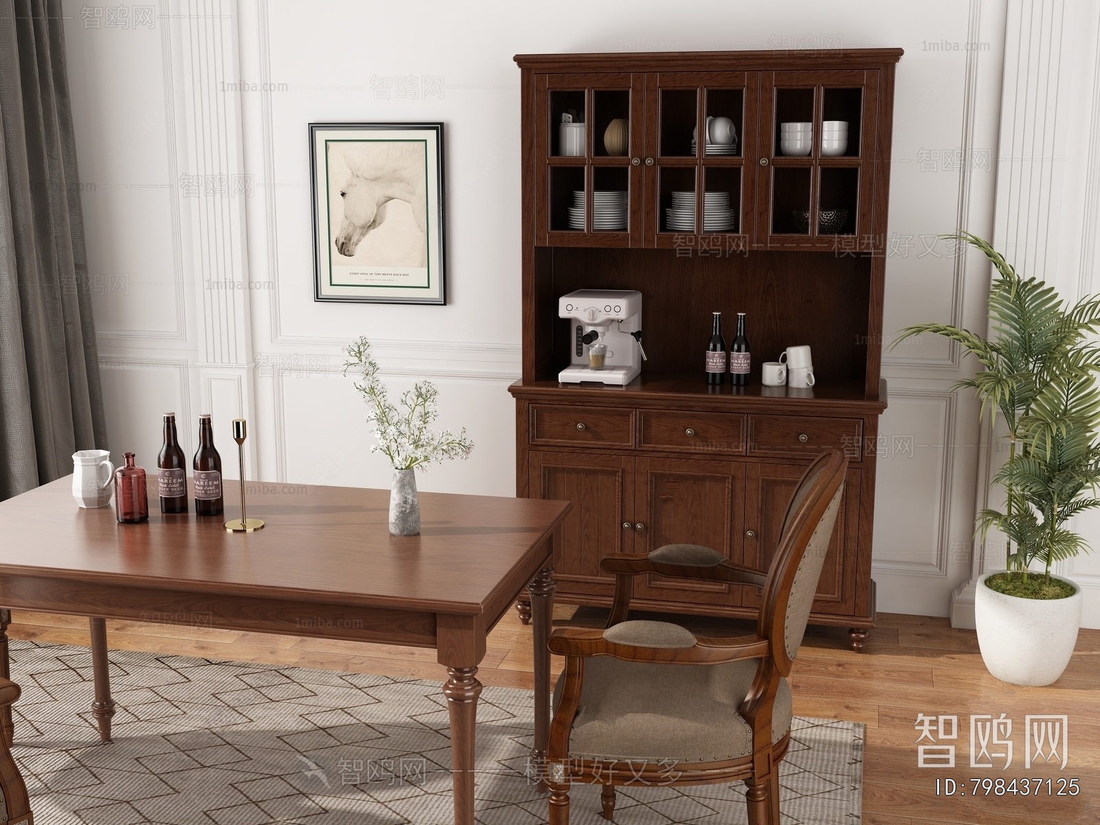 American Style Dining Table And Chairs