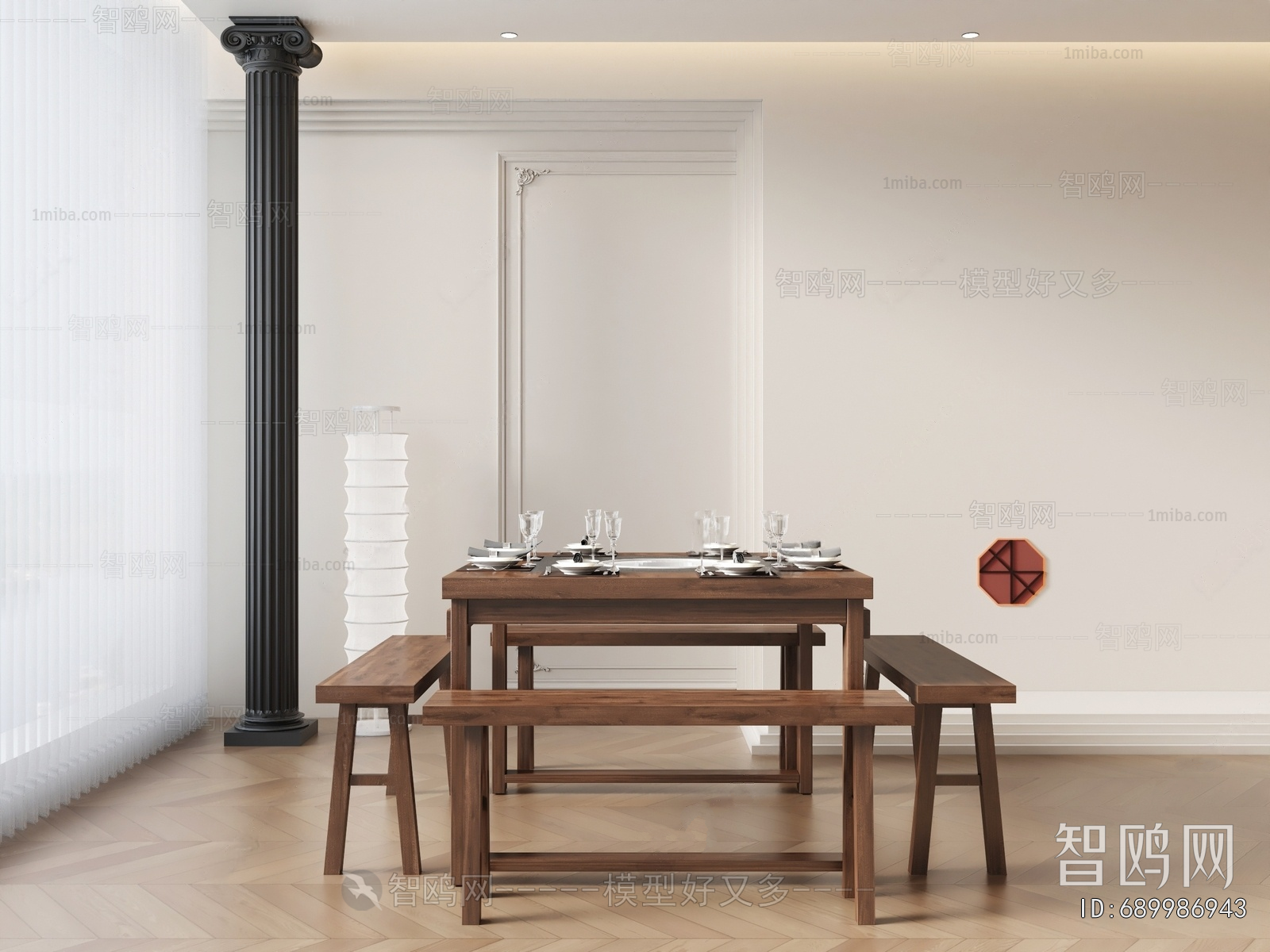 New Chinese Style Dining Table And Chairs