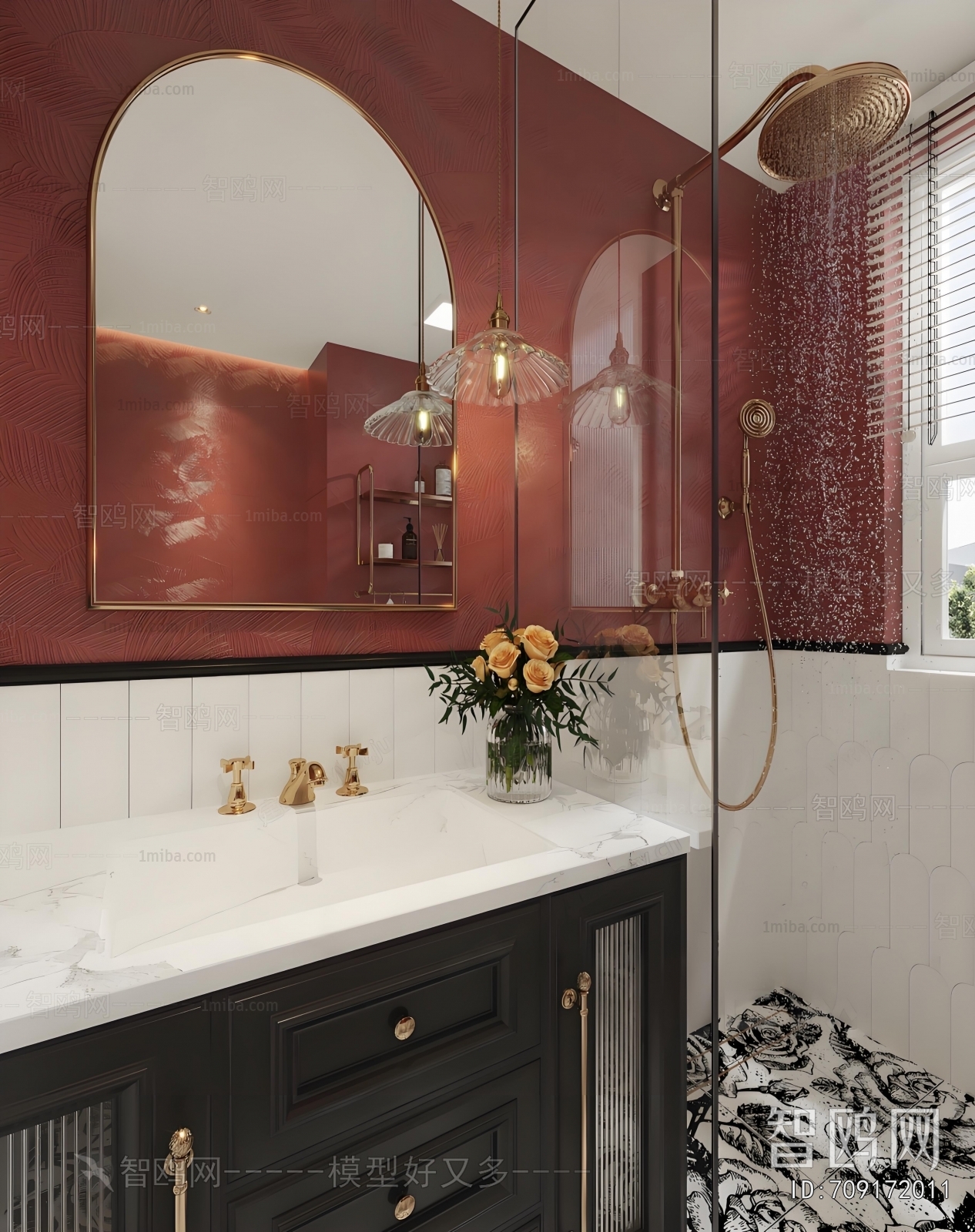 French Style Bathroom Cabinet