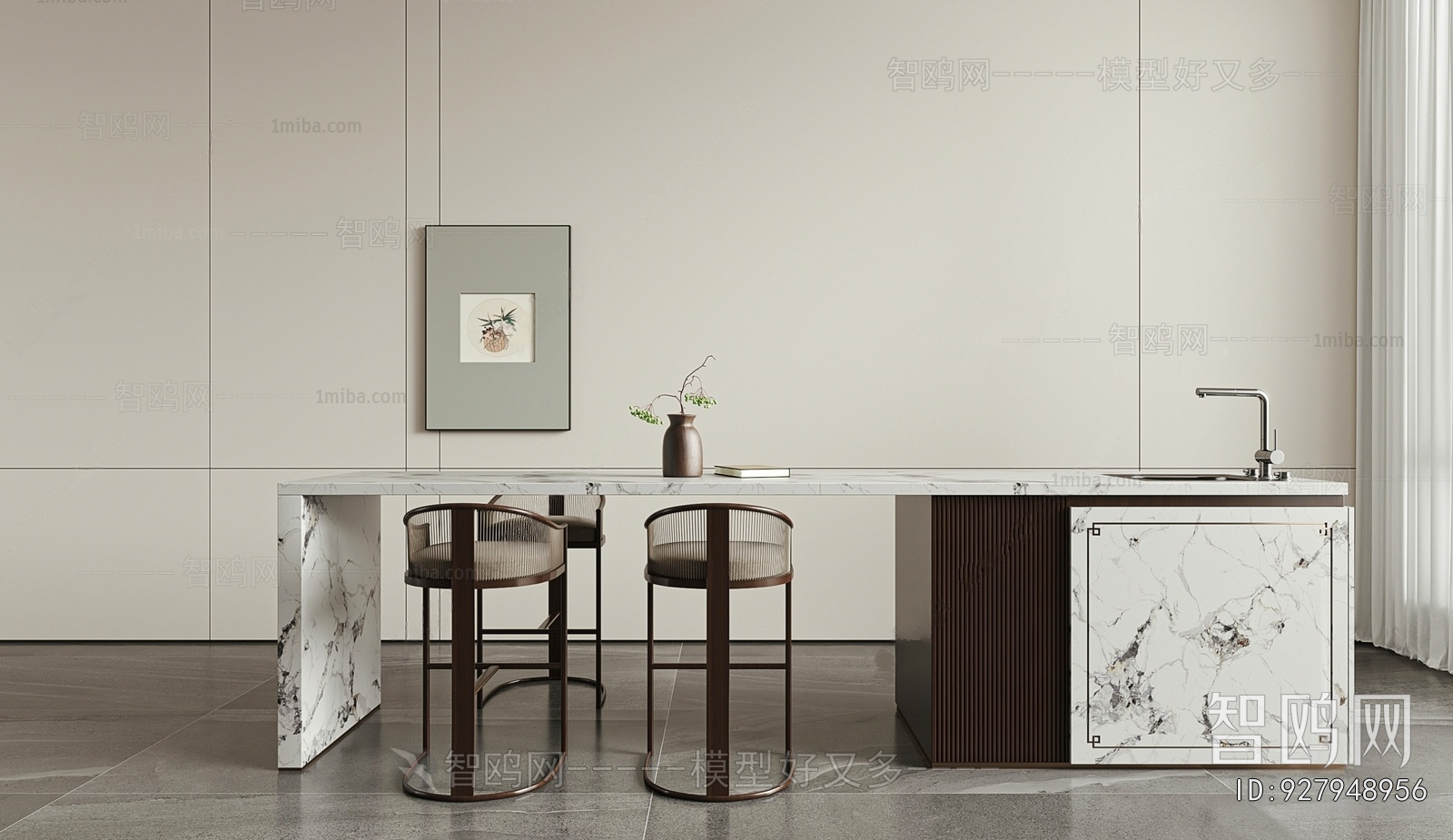 New Chinese Style Counter Bar