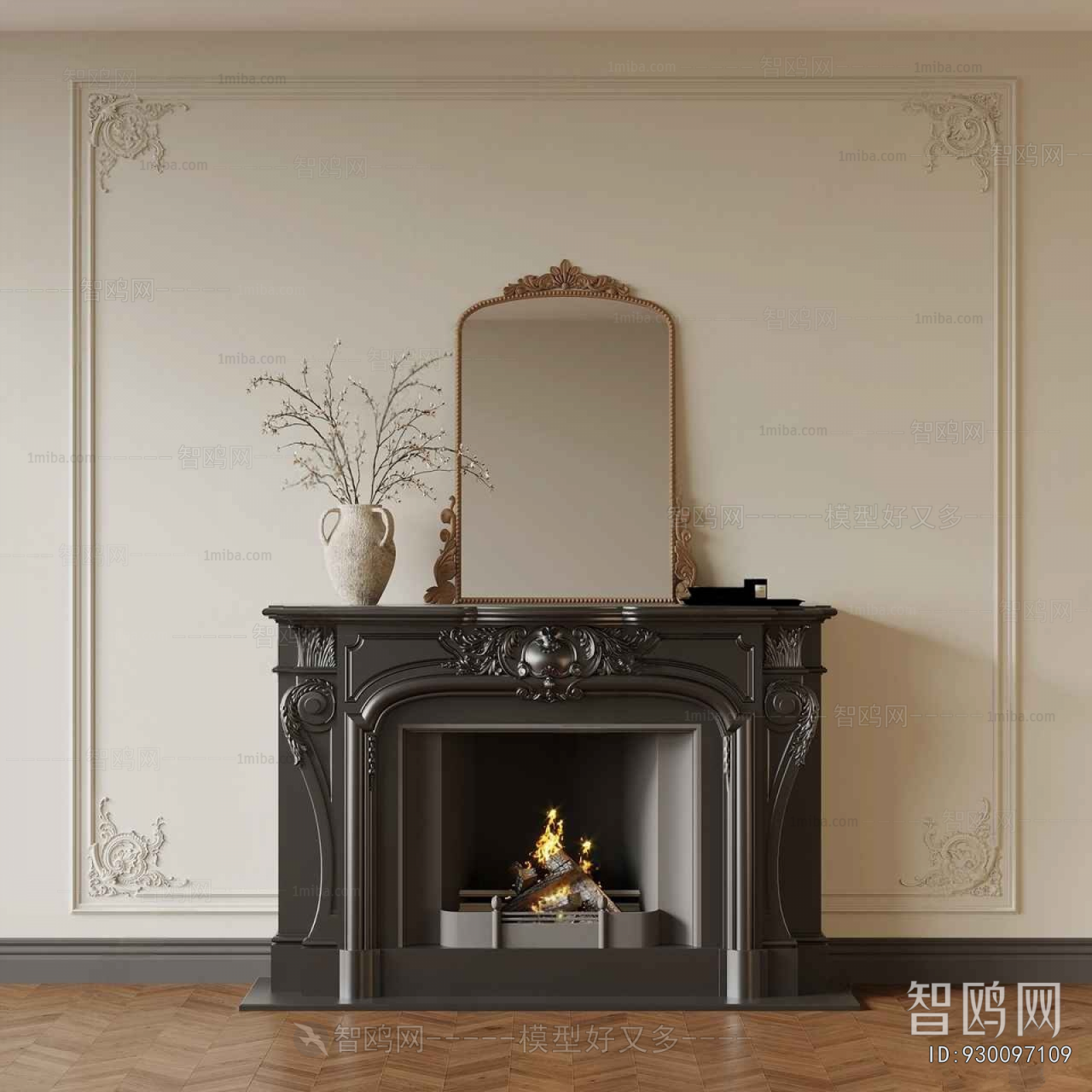 French Style Fireplace