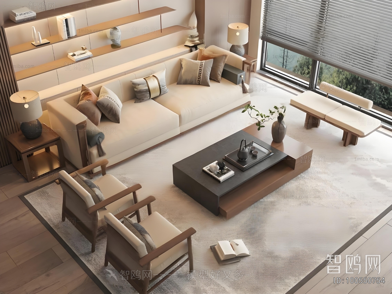 New Chinese Style Sofa Combination