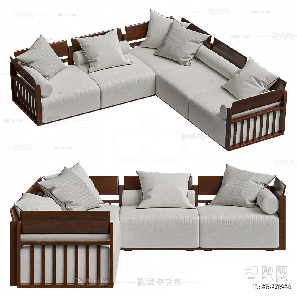 New Chinese Style Corner Sofa