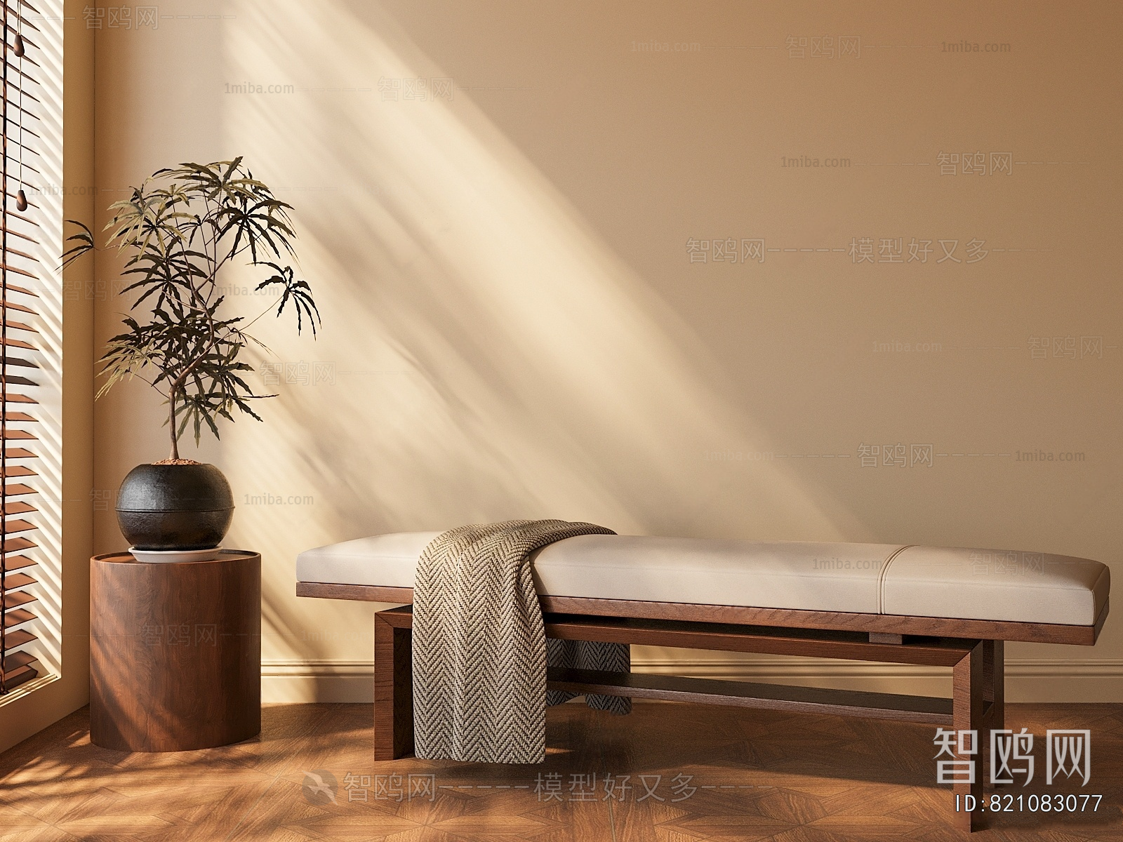 Wabi-sabi Style Stool For Changing Shoes