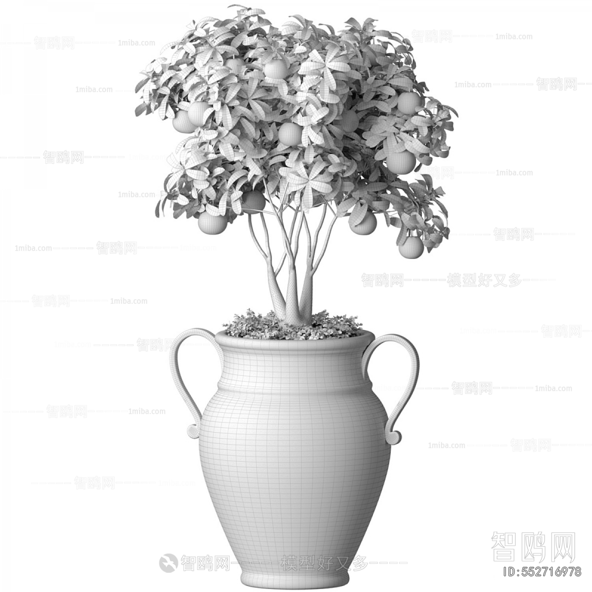 New Chinese Style Ground Green Plant Potted Plants