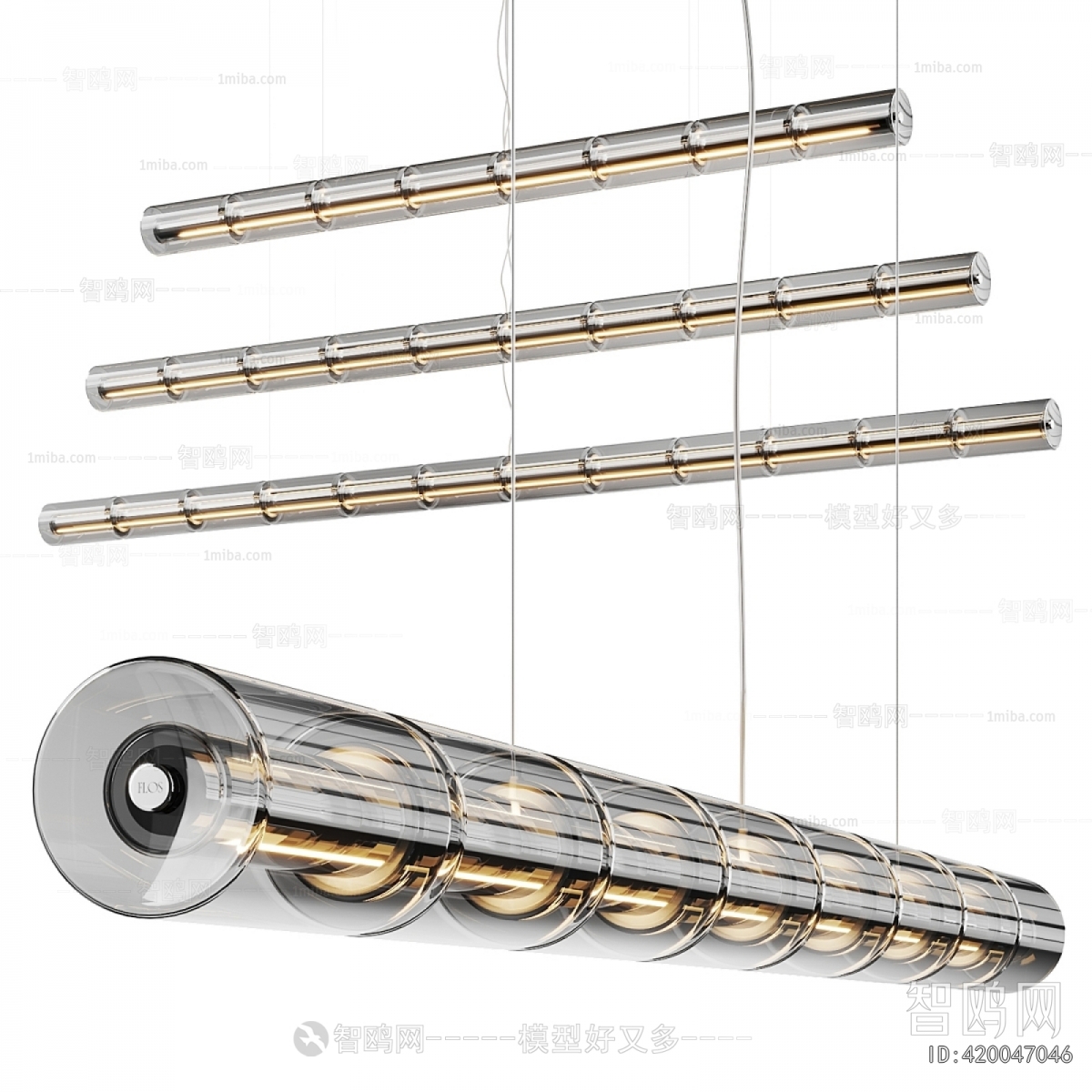 Modern Long Chandelier