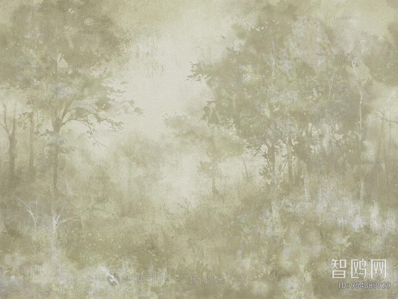 Animal And Plant Pattern Wallpaper