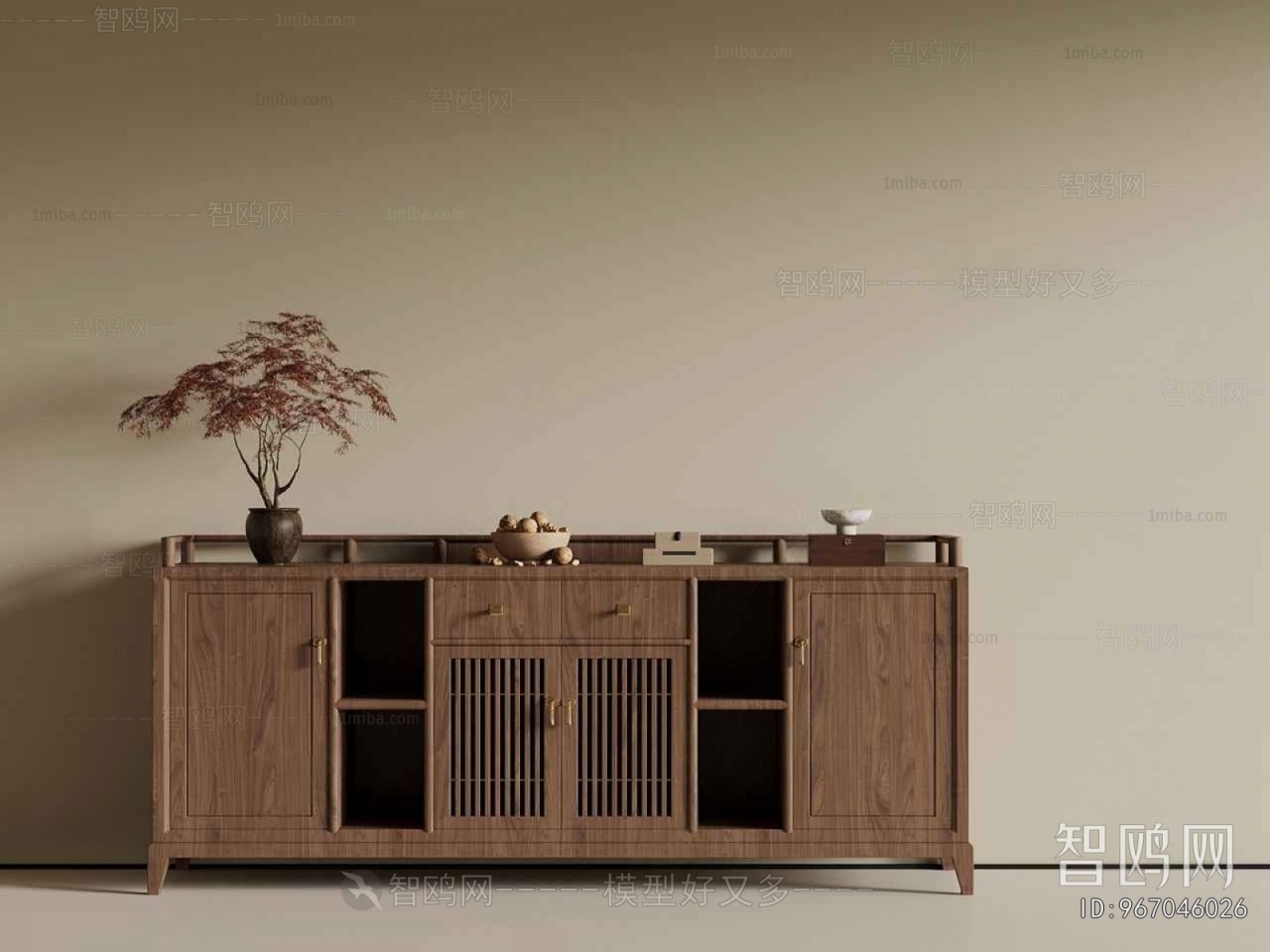 New Chinese Style Entrance Cabinet