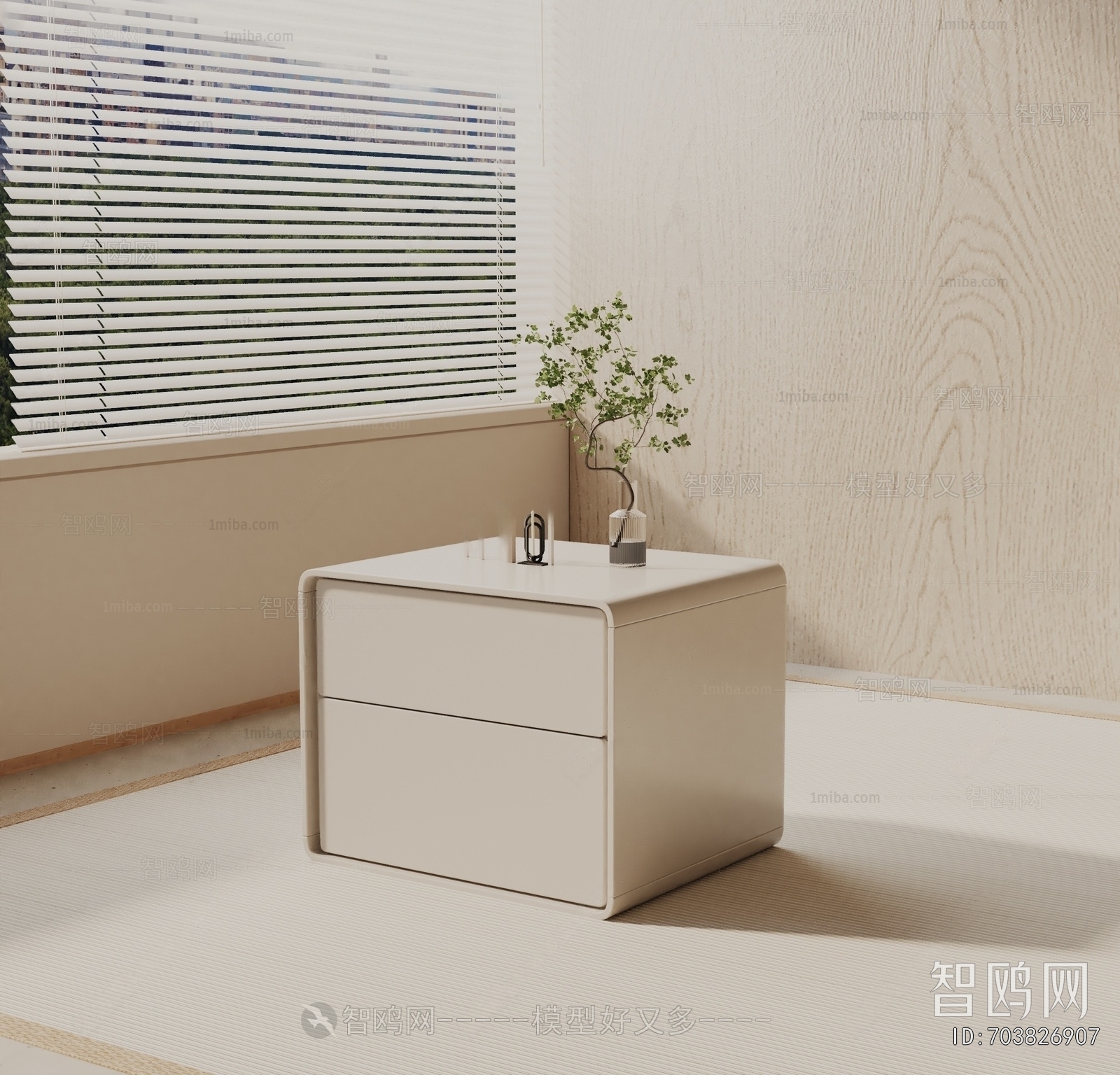 Modern Bedside Cupboard