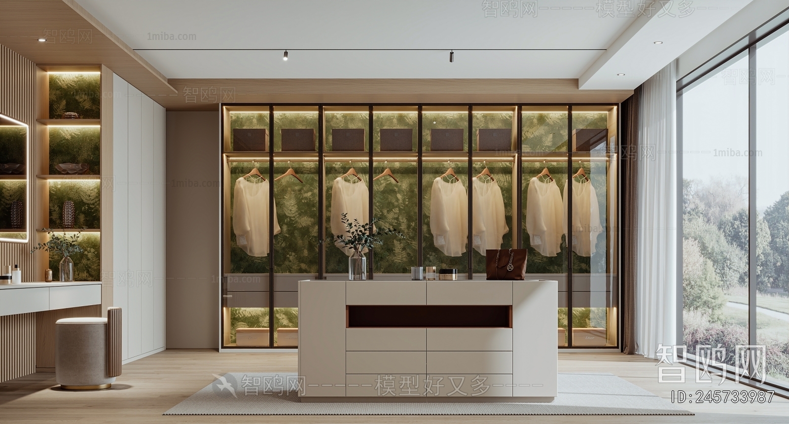 Modern Clothes Storage Area