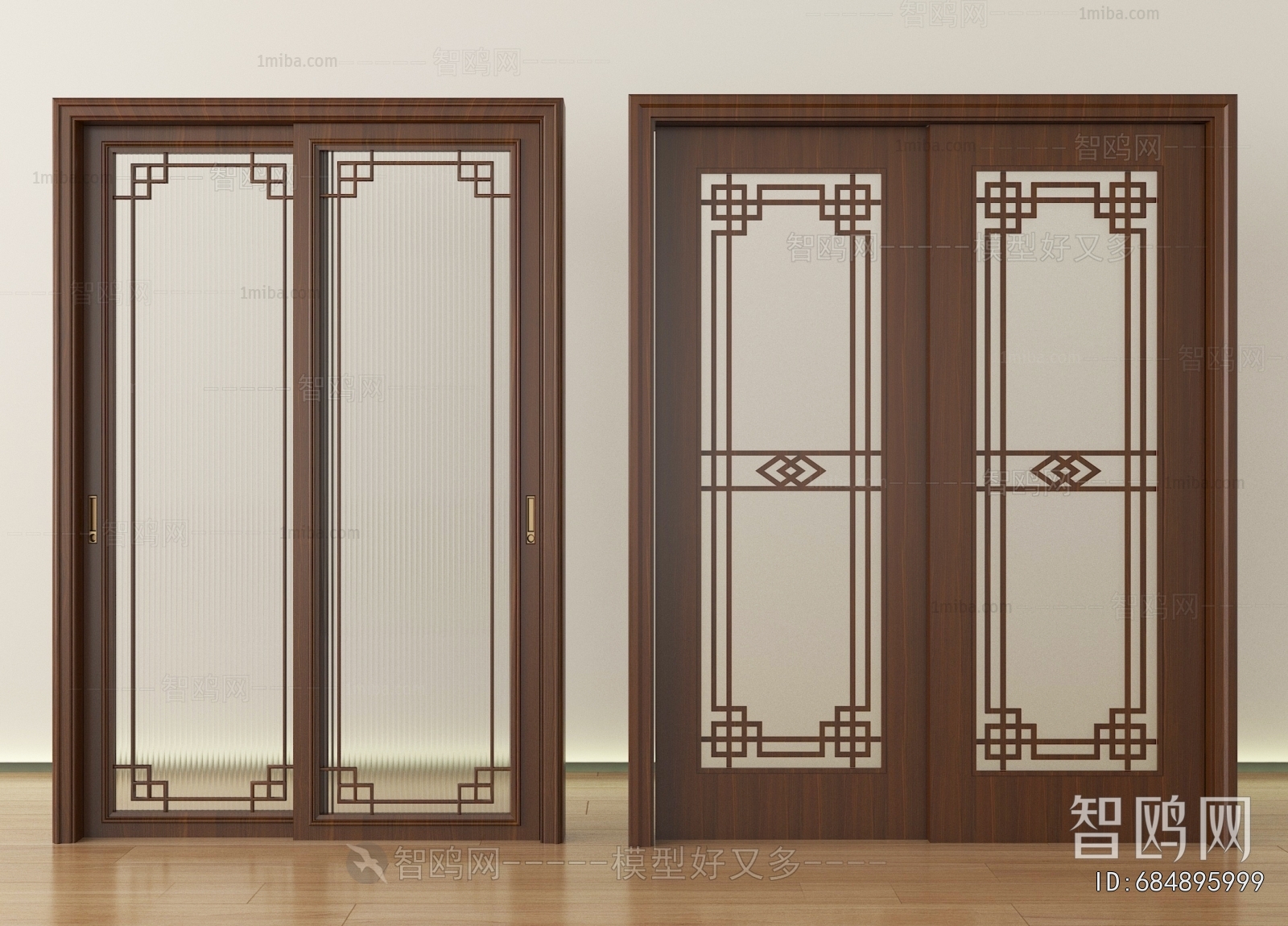 New Chinese Style Sliding Door