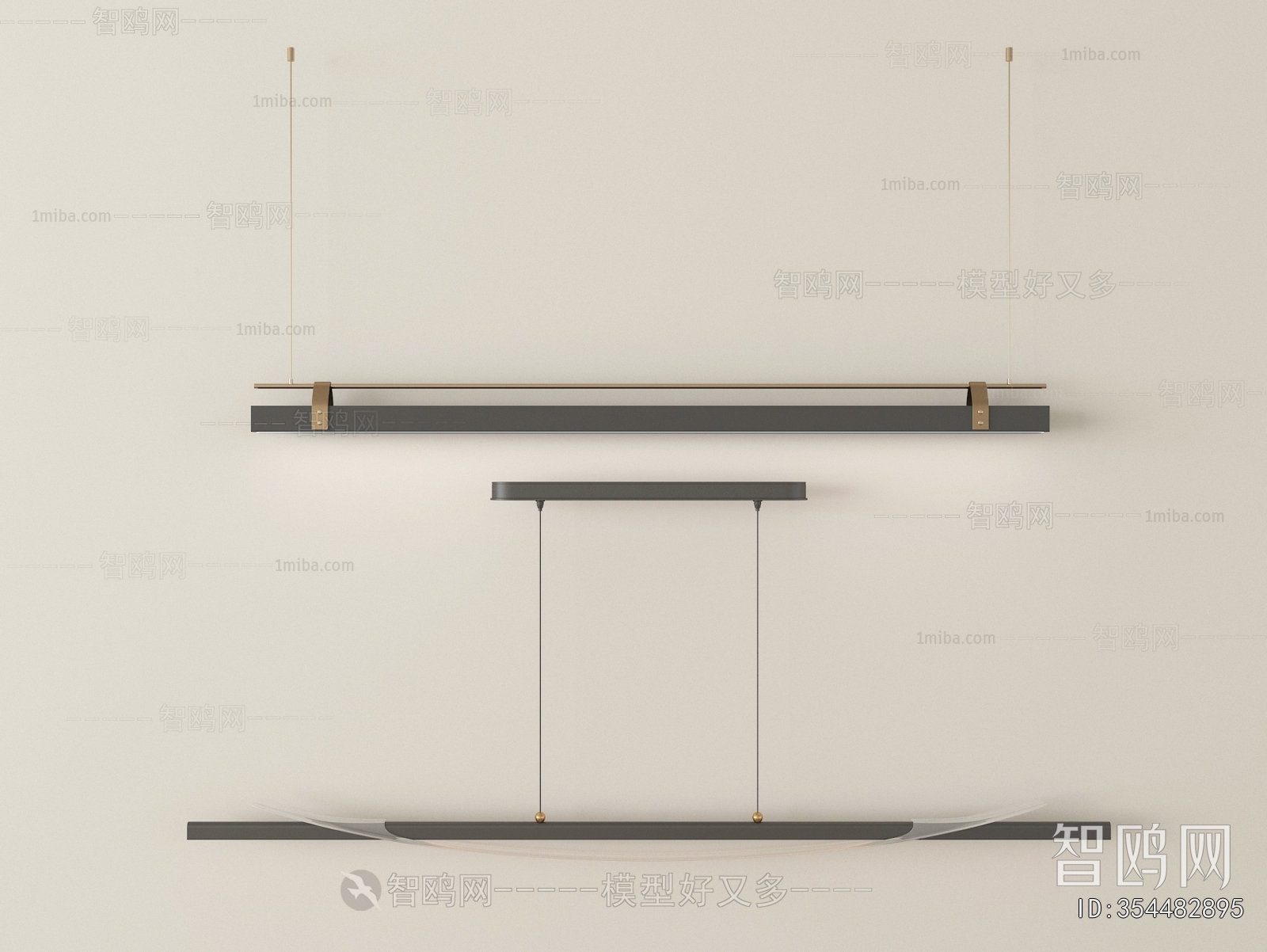 Modern Long Chandelier