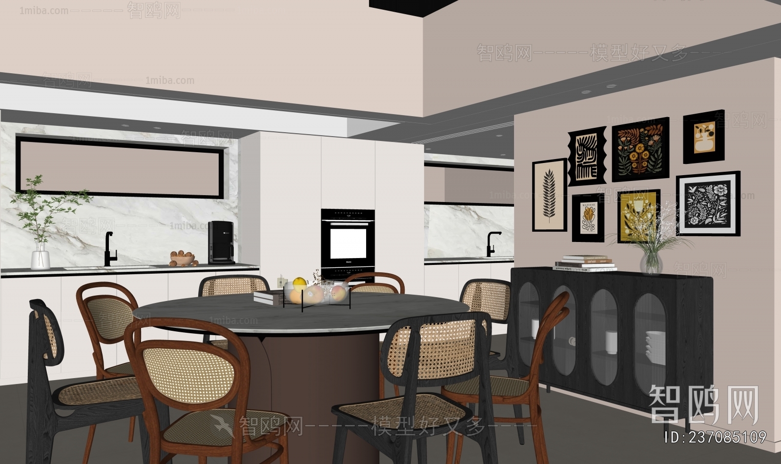 Wabi-sabi Style Dining Room